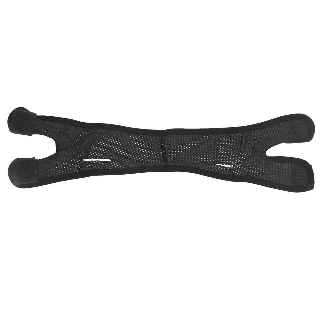 AntiSnoring Chin Strap Facial Slimming Mesh Breathable Strap Jaw Support Belt for Adults(Black )