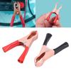 2Pcs Alligator Clip Connectors Car Caravan Van Battery Test Lead Clips Alligator Clips Connector Plug Power 50A Red Black 80mm