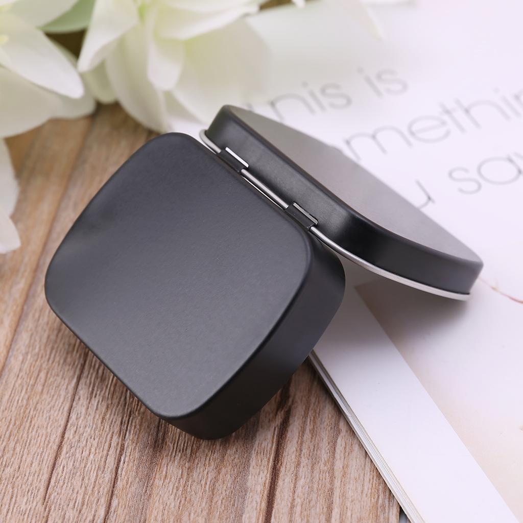 Жестяная коробка для хранения с крышкой, портативная, для ювелирных изделий, денег, монет, конфет, ключей для блеска для губ, пудры, спонжа, принадлежностей