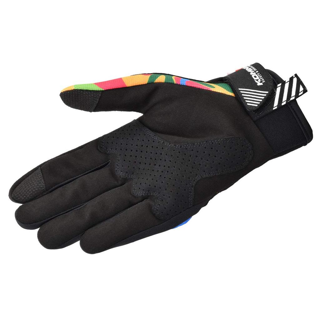 KOMINE GK-233 Protect Riding Mesh Motorcycle Gloves, Psychedelic Camo, L