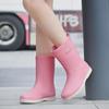 Women's Mid-Tube Lightweight Waterproof Rain Boots - European & American Fashion