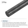 MECCANIXITY Graphite Rod, Graphite Stirring Rod Cylinder Stick Carbon Rod 305x17mm Black for Electrode, Melting Casting, Crucibles, Pack of 3
