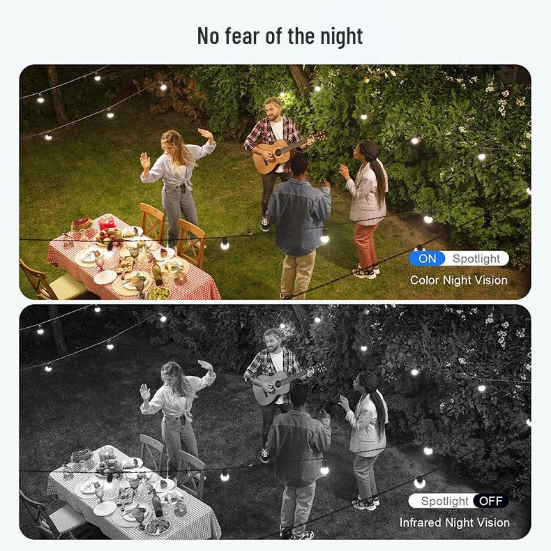 Dual Lens Solar PTZ Outdoor Camera with Full Color HD Night Vision and Motion Tracking