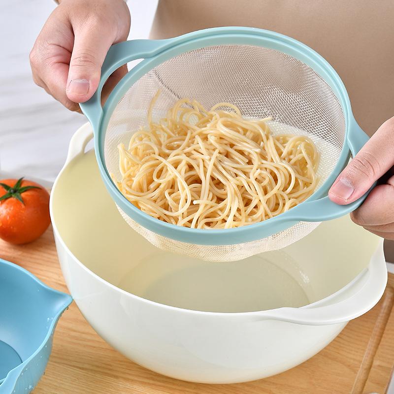 Креативная многофункциональная салатница, набор из 8 предметов, мерные стаканы для выпечки, мерные ложки, кухонные принадлежности, корзина для сушки, раковина