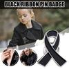 Awareness Black Ribbon Pin Melanoma Cancer Funerals Memorial Pin Mourning Badge Brooch  Funeral