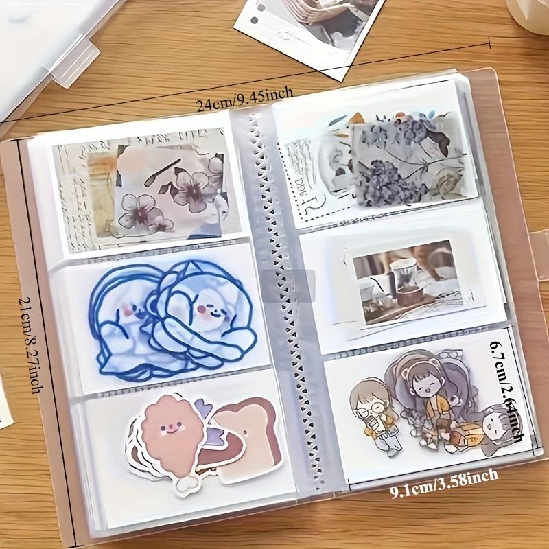 1pc 3" Transparent Card Album, 84/120/240 Pockets. Portable storage folder for cards, tickets & postcards, ideal for collection & decoration