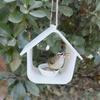 Водонепроницаемая кормушка для птиц в форме домика, подвесная, погодоустойчивая, для патио, террасы, веранды, сада, заднего двора