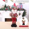Santa Claus Christmas Ornaments Tree Decor Elk Snowman Plush Christmas Telescopic Doll Decoration For Home 2024 Navidad Gift Kid