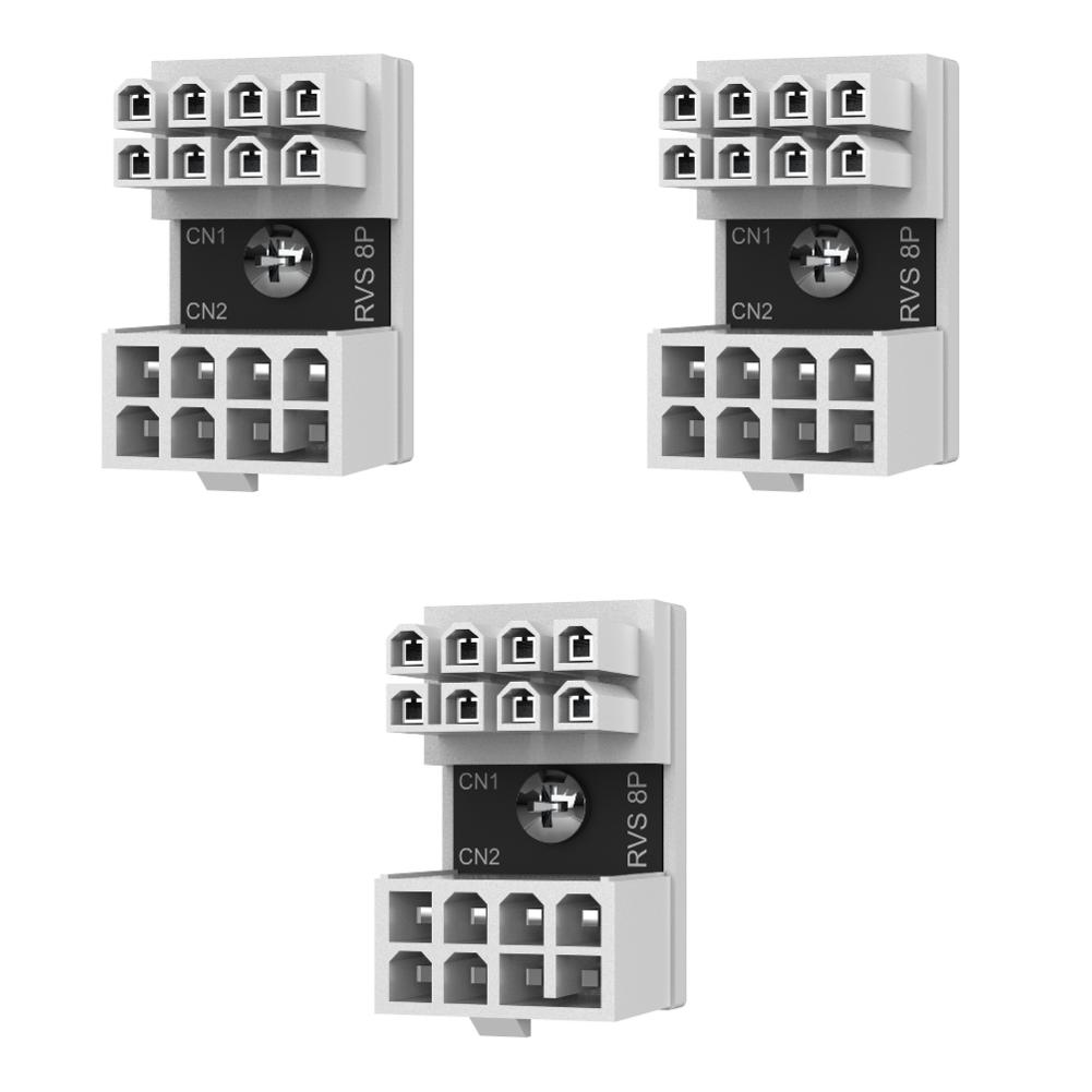 1-5 шт. 180-градусный адаптер питания ATX 8-контактный, 8-контактный female на 8-контактный male, DIY для видеокарты, аксессуары для настольного компьютера