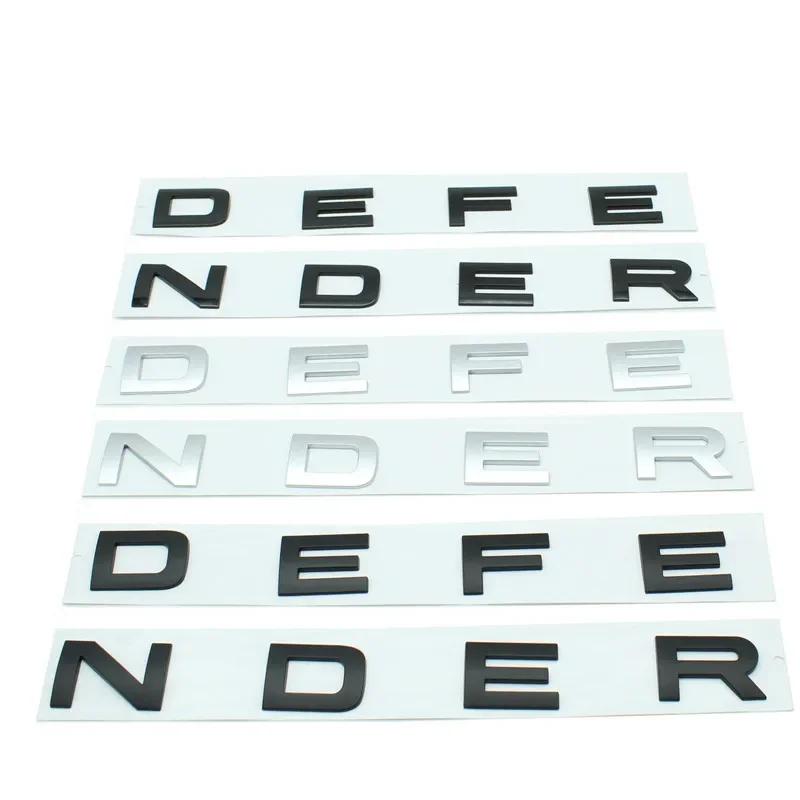 DEFENDER Letters Sticker Decal Car Trunk Badge Front Hood Bonnet Emblem For Defender Auto Accessories