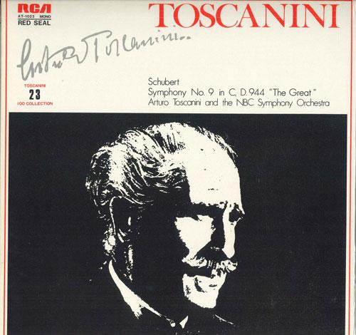 LP-пластинка АРТУРО ТОСКАНИНИ - Симфония Шуберта №. 9 До мажор, AT1023 RCA Япония Классика Б/У