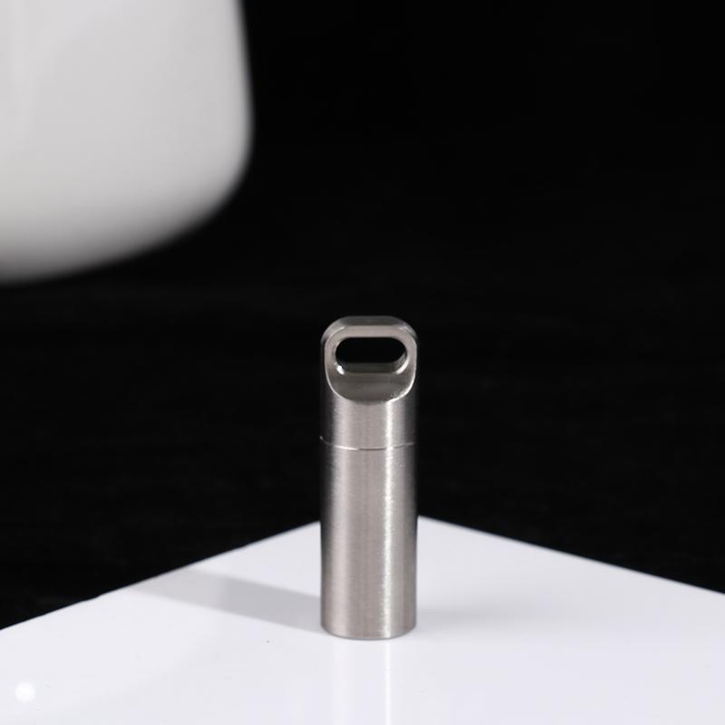 Титановый мини-водонепроницаемый контейнер для таблеток, портативный контейнер для таблеток, чехол для хранения таблеток