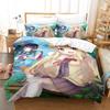 New Aho Girl Bedding Set Single Twin Full Queen King Size Bed Set Adult Kid Bedroom Duvet Cover Sets Cool Anime Bed Sheet Set