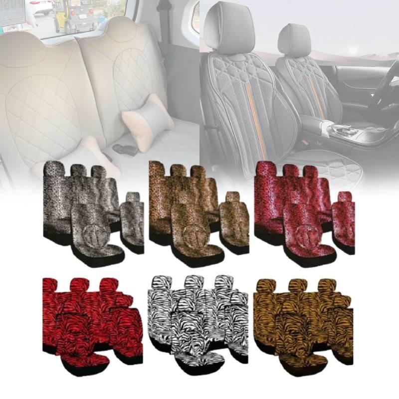 Print Leopard Digital Full Wrap Car Cushion Cover All Season Universal Seat