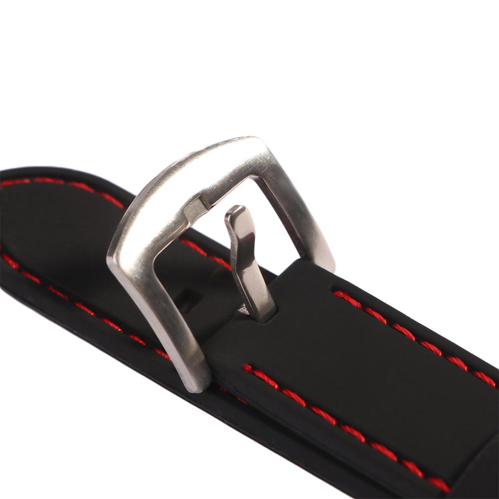 Мужской черный силиконовый 20мм 22мм 24мм водонепроницаемый резиновый ремешок аксессуары для часов ремешок для часов ремешки для часов