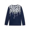 Women's T Shirt Tee Floral Print Daily Weekend Basic Long Sleeve Round Neck White Spring Fall