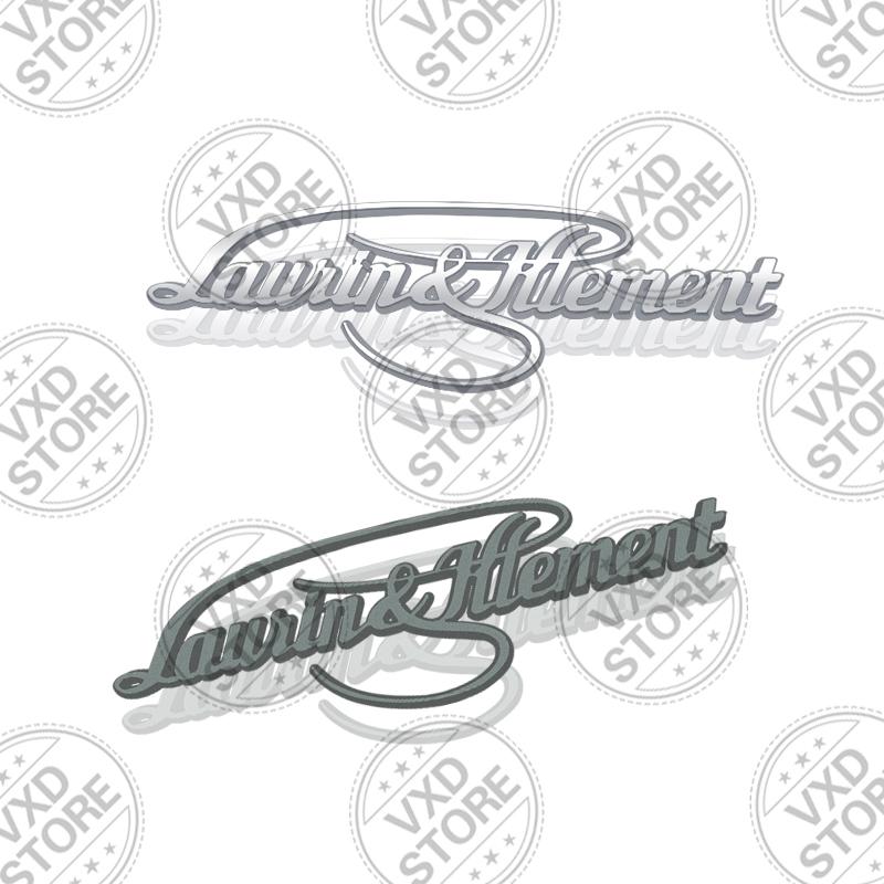 AAAIY1 For L&K Laurin & Klement Kodiaq Octavia Superb Scala Karoq skoda Car 3D Metal Badge Decals Sticker Car Rear Trunk Emblem