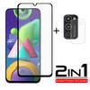 2 In 1 Full Screen Coverage Tempered Glass + Camera Lens Glass Film Glass Protector Samsung Galaxy M21 A21S A01 A11 A31 A41 A51 A71 4G 5G M31