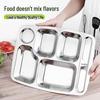 304 Stainless Steel Compartment Meal Tray