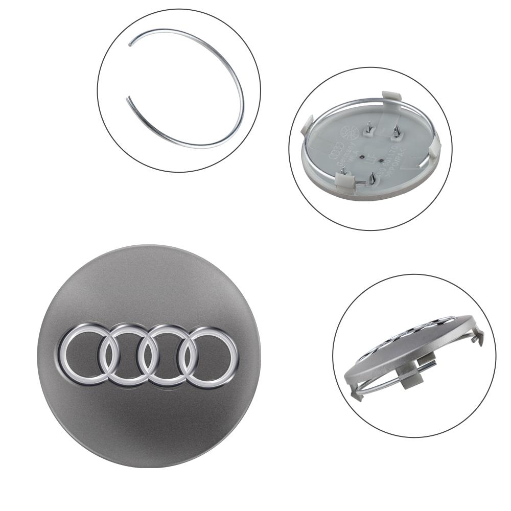 Для Audi A2 59 мм Колпачки ступицы колеса автомобиля Автоаксессуары для Audi Quattro S3 8P Q3 A8 B8 S6 RS4 Q8 A8L Q5 RS3 A7 TT B7 Q6 S7 A5 S4 RS Q7