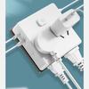 Компактная ультратонкая удлинительная плата с плоской вилкой, портами USB-C, настенной вилкой, широким количеством розеток, удлинителем, зарядкой нескольких устройств