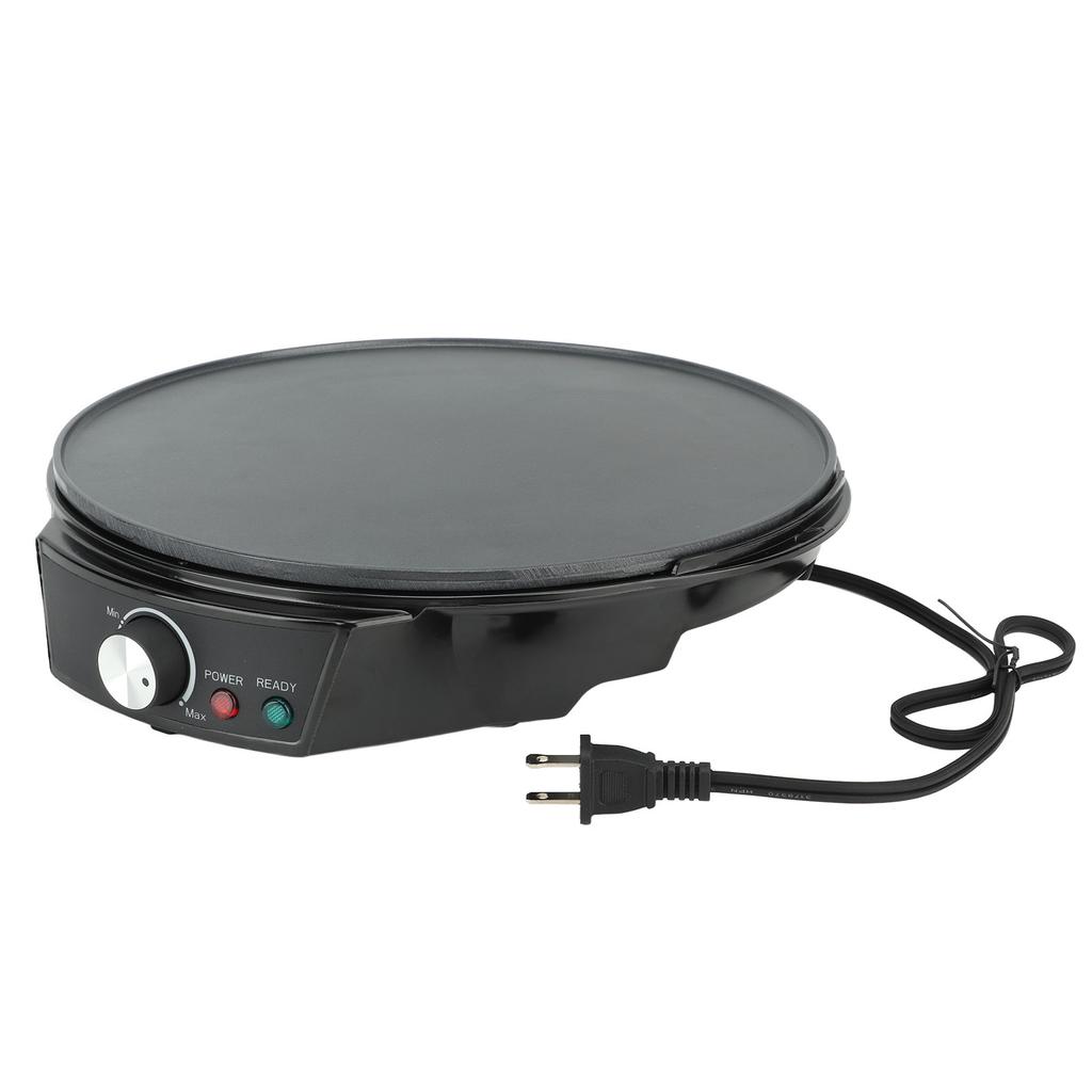900W Electric Crepe Maker Griddle 30cm Nonstick Grill Pan Adjustable Temperature Control With Tools
