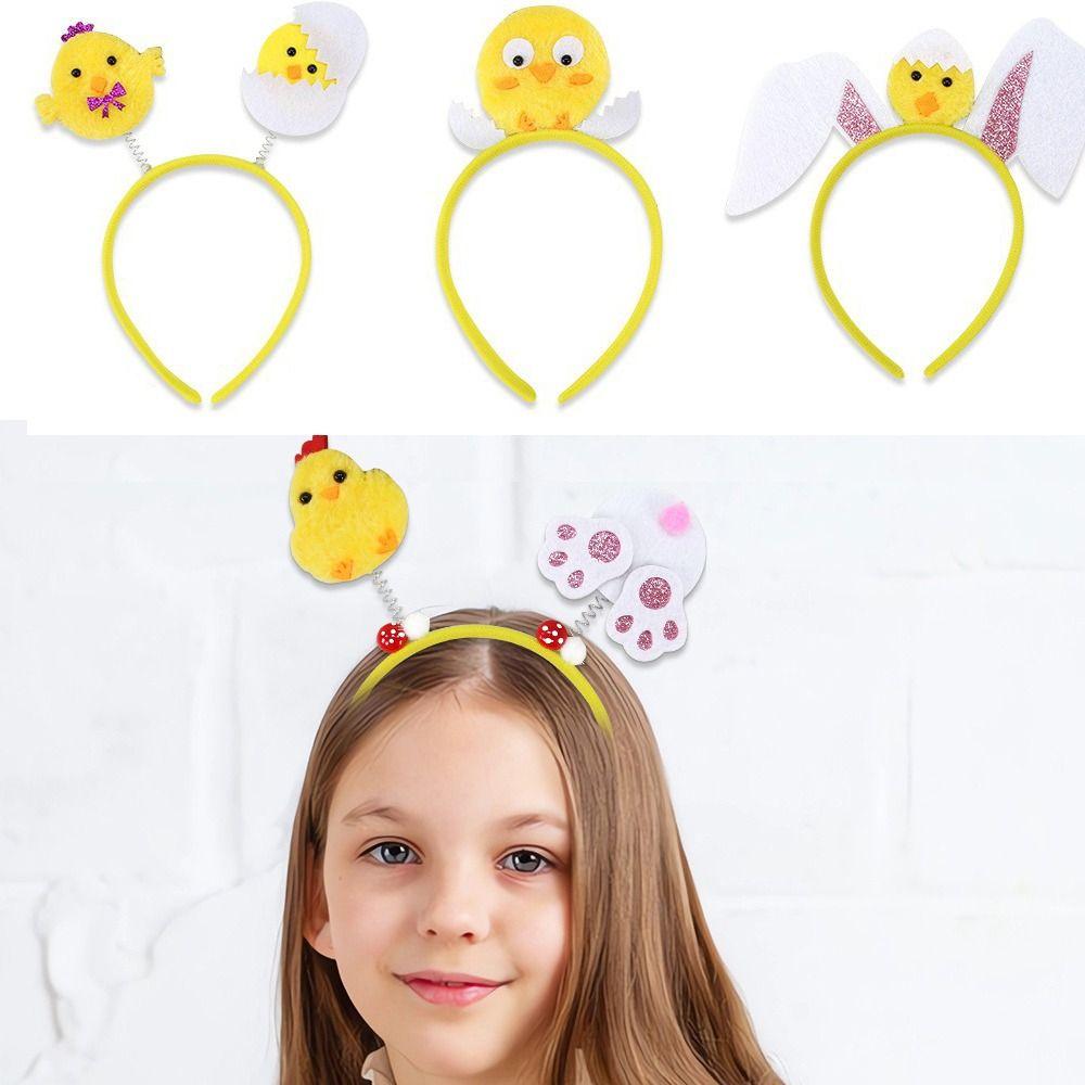 Cartoon Easter Hairband Cute Holiday Decorative Hair Accessories Easter Headband Easter Party