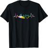 Painter Heartbeat Gift Paint Brush Palette Drawing Artist T-Shirt