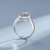 Starlight Row Moissanite Ring Platinum - Timeless Design Sparkling Jewelry for Perfect Confession