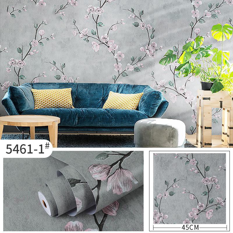Утолщенные самоклеящиеся обои из ПВХ, водостойкие пасторальные обои для спальни, гостиной, настенная паста