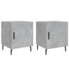 VidaXL Bedside Tables 2 Pcs Concrete Grey 40x40x50 Cm Engineered Wood 827605