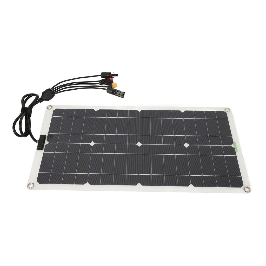 Solar Panel with Controller Monocrystalline 250W Dual USB Port Charging 12V 24V 48V High Conversion