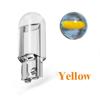 10 Pcs Car LED T10 W5W Canbus Glass COB 6000k Reading Dome Lamp Marker Wedge License PlateLight Bulb