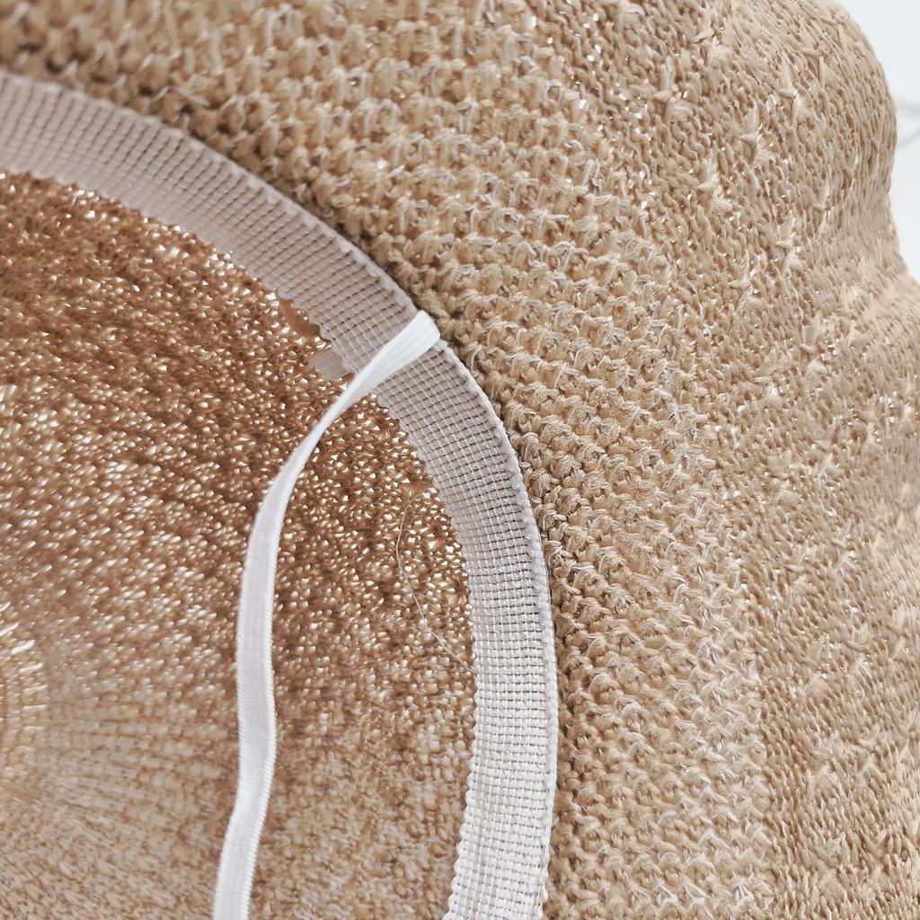 Складная шляпа-бантик для защиты от солнца, вязаная дышащая волнистая шляпа от солнца, летняя новая женская шляпа с большим карнизом