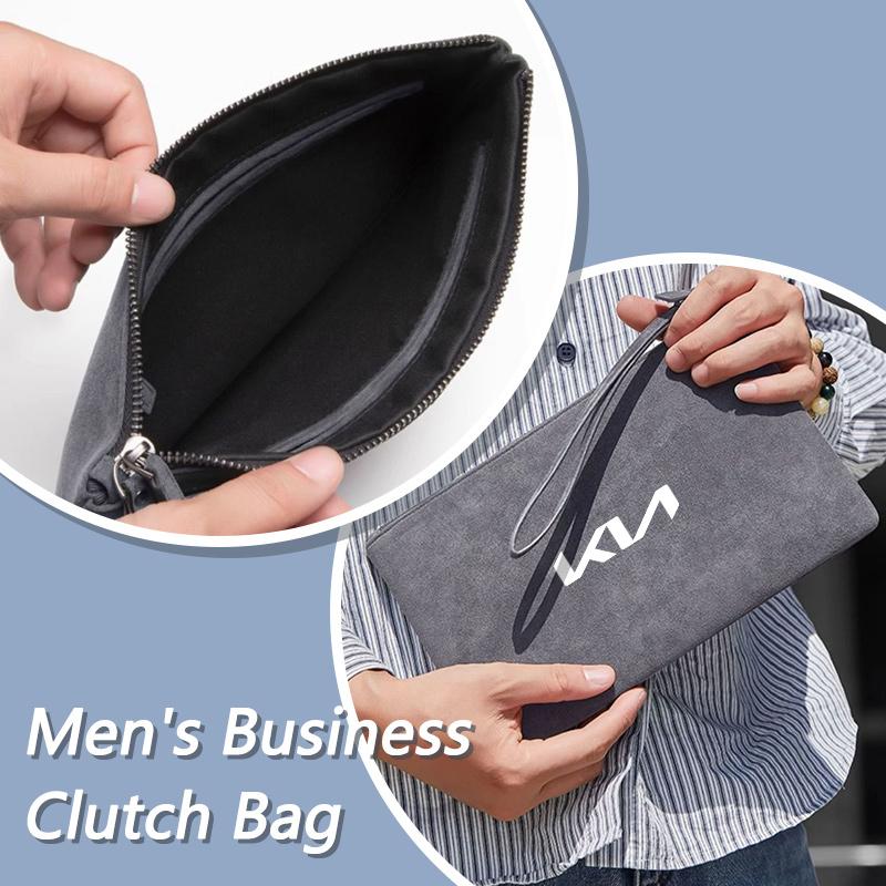 QPGH9 Keyring Men’s Handbag Fabric Business Bag with Mobile Phone Holder For KIA Picanto Rio 3 Ceed Sportage Cerato Soul Sorento K5