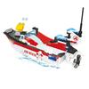 Городской Пожарный Скоростной Катер Спасательный Самолет Модель Строительные Блоки С Мини-Фигурками Детская Развивающая DIY Игрушка Подарки на Дни Рождения
