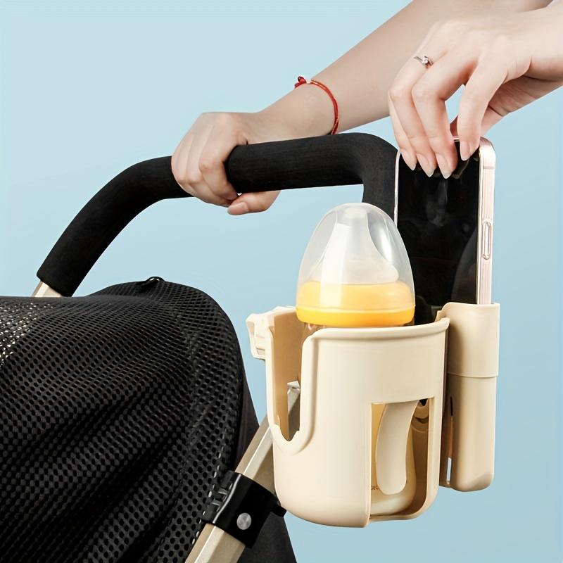 2-in-1 Universal Stroller Water Cup Holder With Phone Holder Universal Bottle Holder For Wheelchair Stroller Accessories
