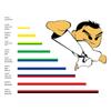 Taekwondo Colored Ranking Belts Cotton Martial Arts Judo Karate Tkd Aikido Uniform Belt Kids Adult