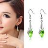 Korean Fashion Wild Earrings Exquisite Drop Gemstone Stud Earrings Crystal Tassel Earrings ARI