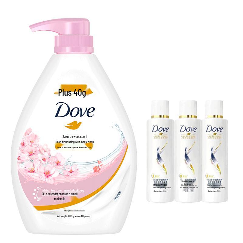 DOVE Набор молочка и эссенции для душа «Цветение вишни»