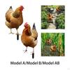 Курица декоративная садовая кола животное забавная курица акриловый двор художественный декор орнамент для дорожки,