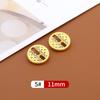 10 шт. пуговицы для рубашек, женская одежда, кардиган, шифон, круглые металлические пуговицы, детские мужские рубашки, универсальные золотые пуговицы Daquan