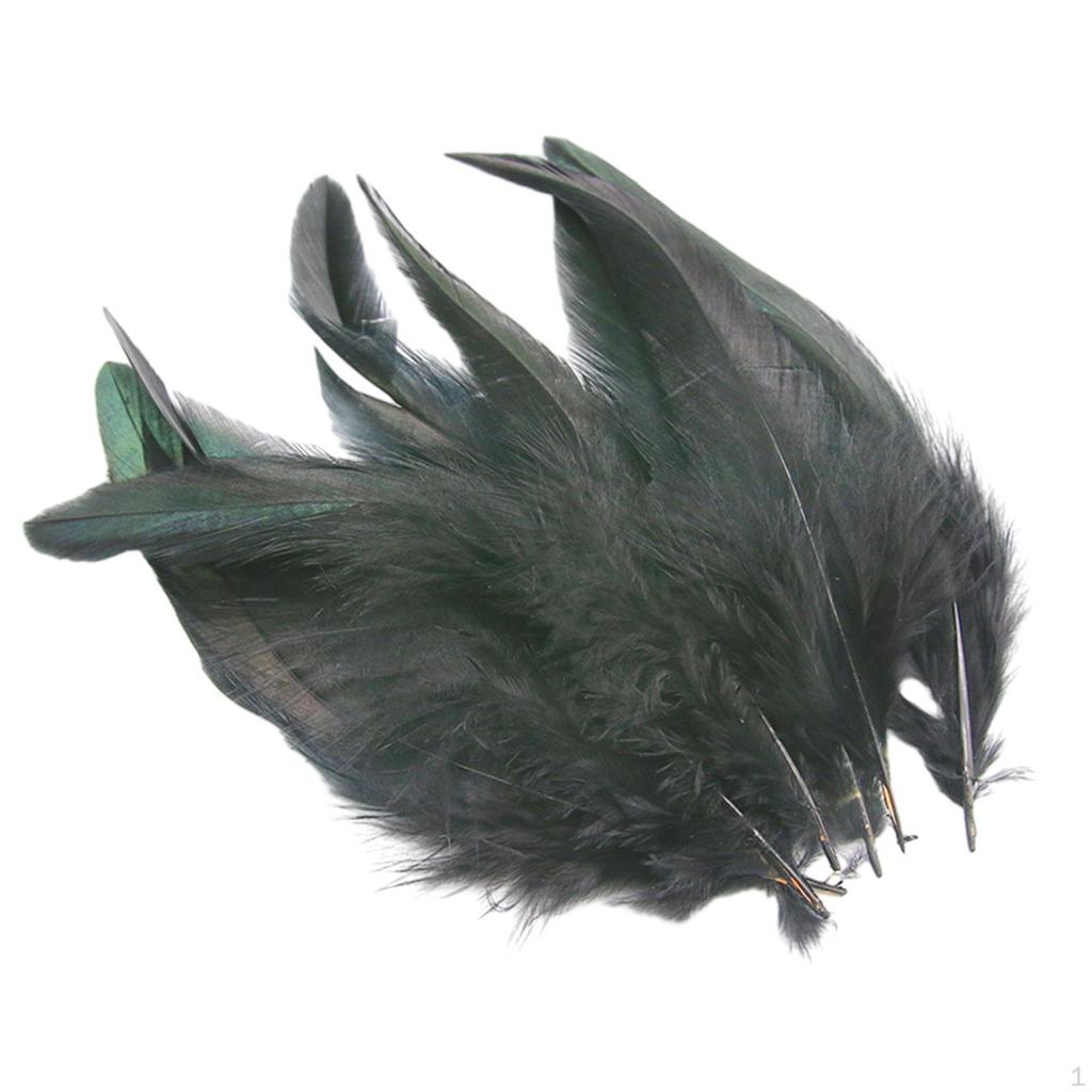 50 Pieces Feathers for Crafts Chicken Feather Decorations Handicraft Accessories Wedding Hats