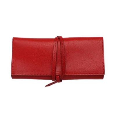 Wake Stationery Оригинальный чехол для ручки из натуральной кожи Roll Type Tochigi Leather Made in Japan Красный