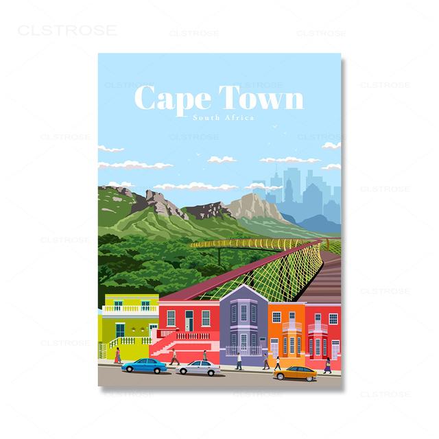 City Travel Landscape Poster Spain Australia Singapore Mexico Agra Canvas Prints Nordic Wall Art Picture Livingroom Office Decor No Frame