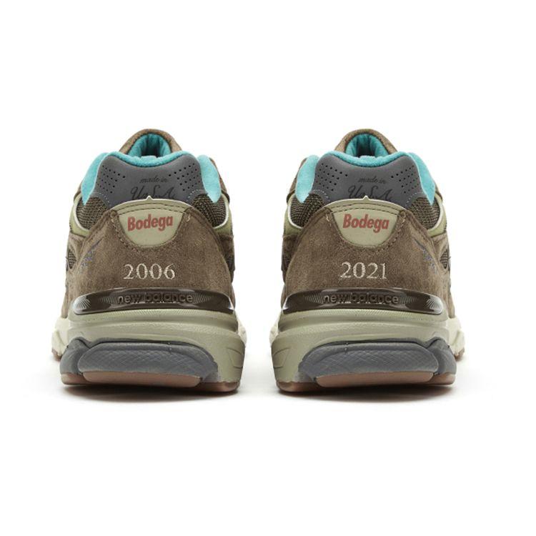 Bodega x New Balance 990v3 Сделано в США Юбилейные Унисекс Кроссовки Коричневые M990BD3