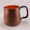 Винтажная медная кофейная кружка, кружка Moscow Mule, утолщенная, большого размера, текстура молотка, плетеная ручка, 700 мл, пивная кружка, чайная кружка, посуда