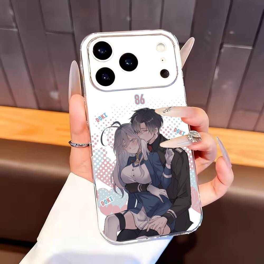 Shin x Lena 86 Phone Case For iPhone17,16,15,14,13,12,11 Plus,Pro Max Soft Transparent Cover
