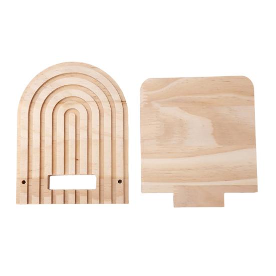 Спиральная настенная плавающая полка Богема Фермерский дом Рустик Деревянная настенная полка для дисплея Украшение Гостиная Спальня Ванная Комната Стеллаж для хранения