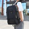 2025 Новый мужской рюкзак для отдыха и путешествий, холщовая сумка, большая вместимость, модная студенческая сумка